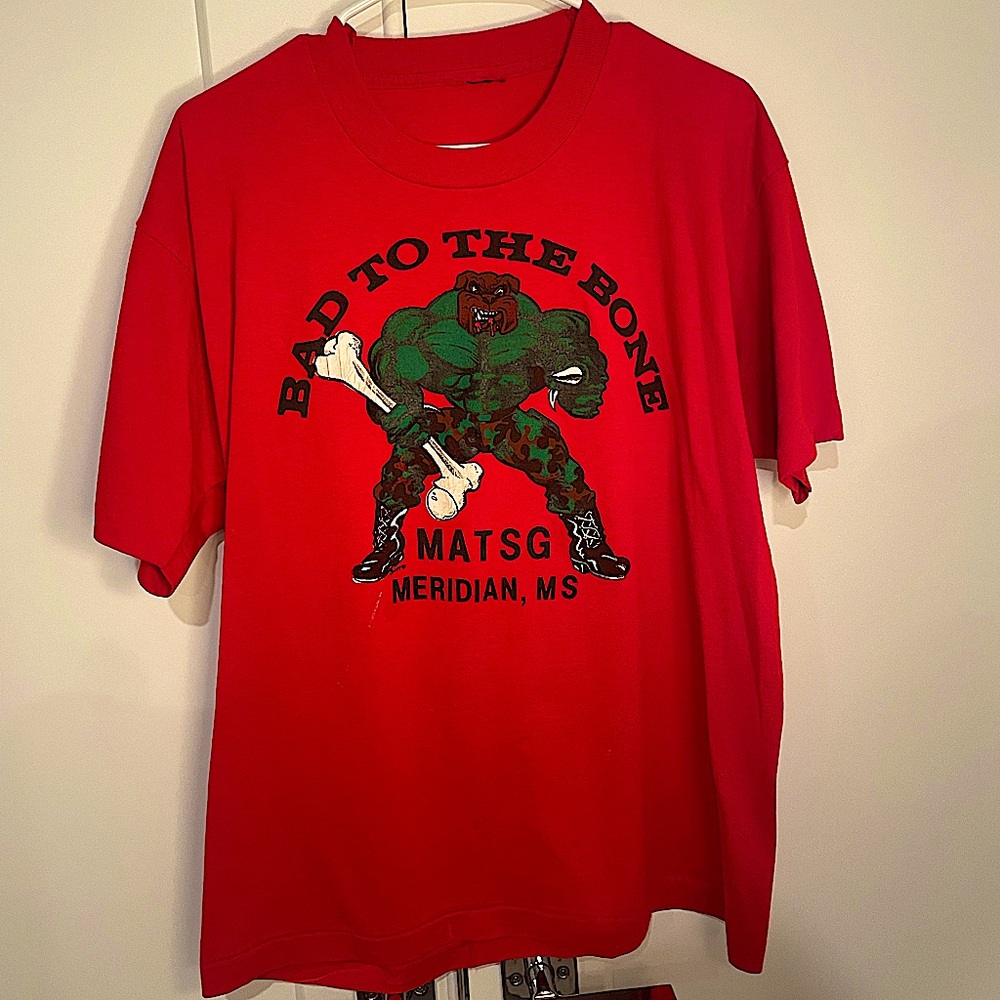 Large “BAD TO THE BONE” Graphic T-Shirt